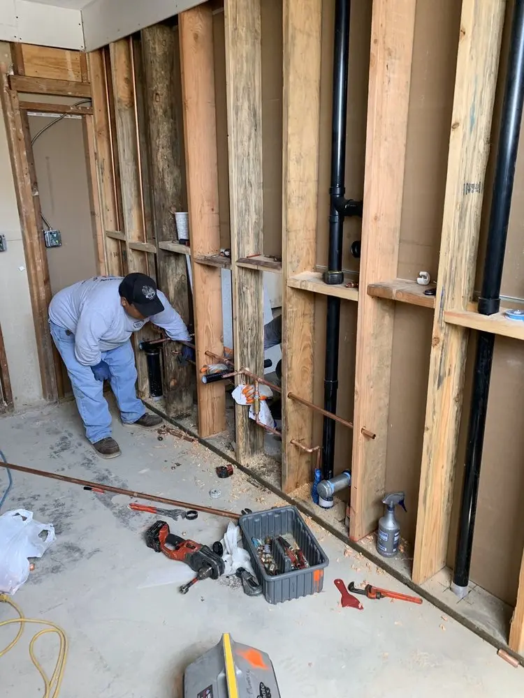 Commercial rough-in plumbing for Gas Line Repair in San Francisco